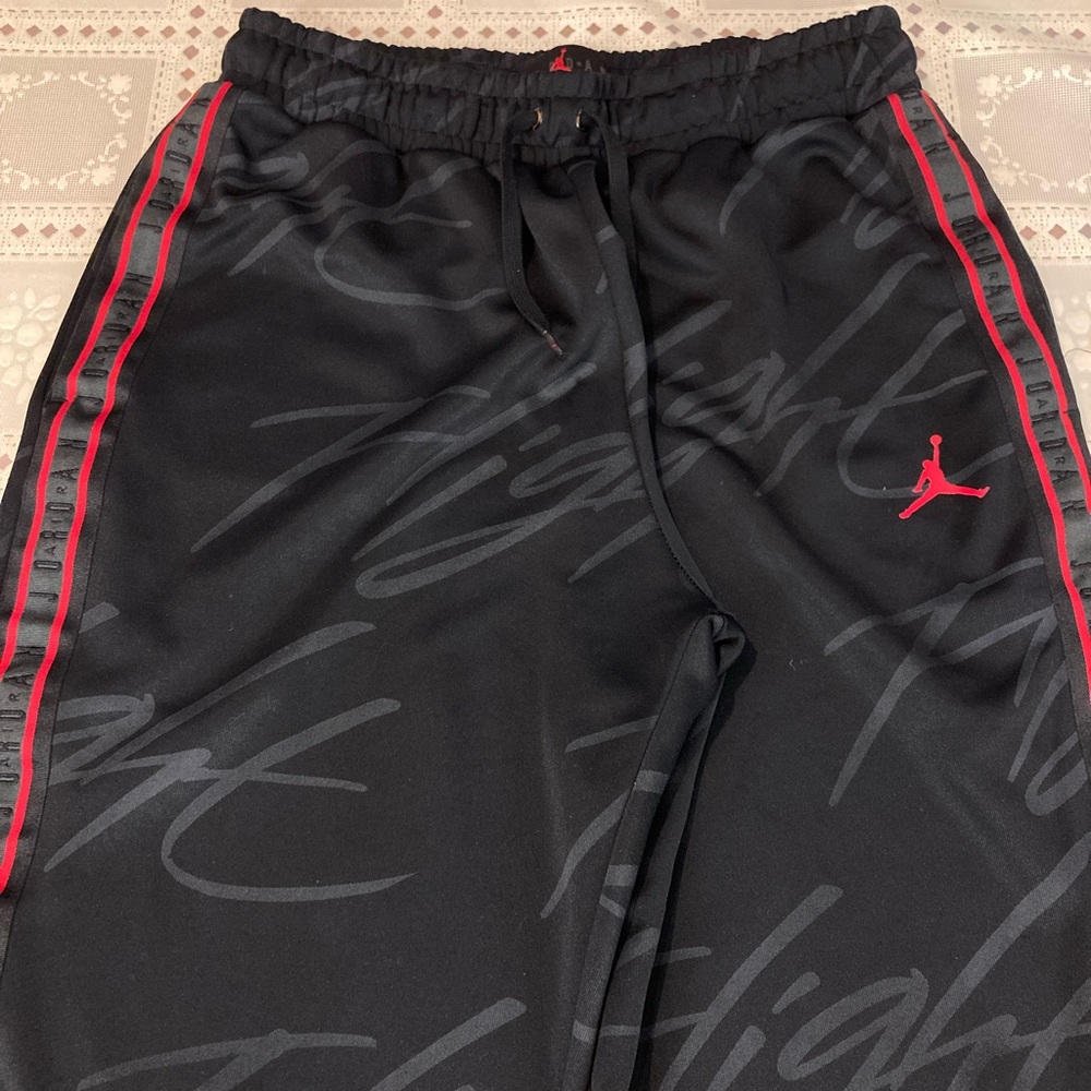 Jordan Jumpman Flight Allover Print Graphic Tricot Pants Size Large - Picture 14 of 14